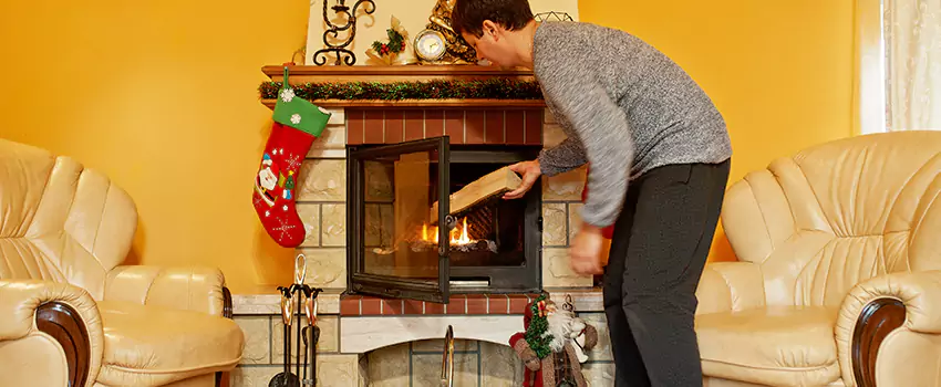 Rusted Metal Fireplace Restoration in South Euclid, Ohio